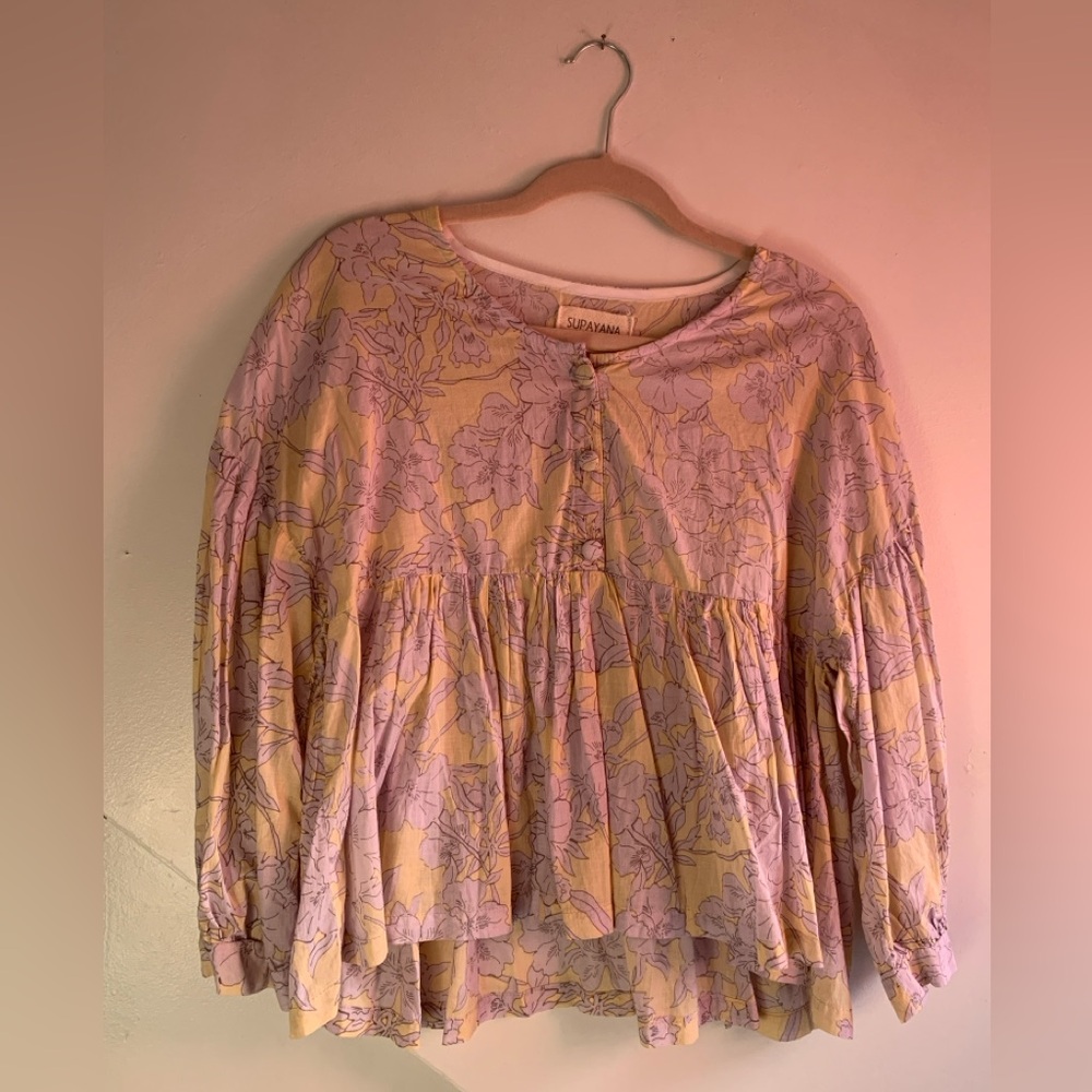 Supayana Flowy Floral Women's Cottob Blouse